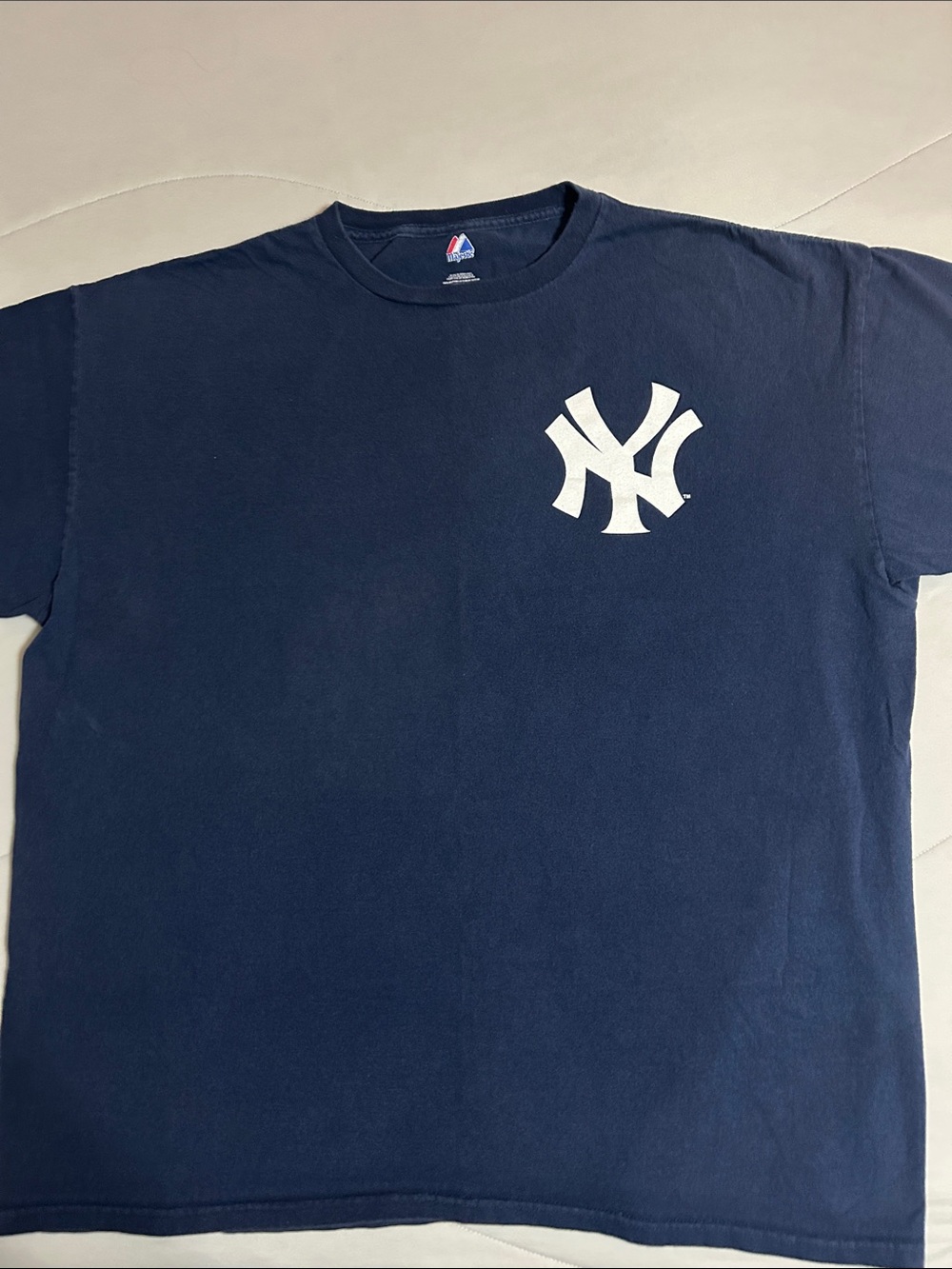 Majestic Navy T-Shirt with White NY Logo